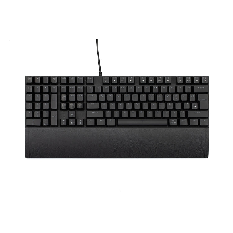 SN-2305 Left-handed Tea Shaft Mechanical Wired Keyboard with Hand Rest, Fixed Switch