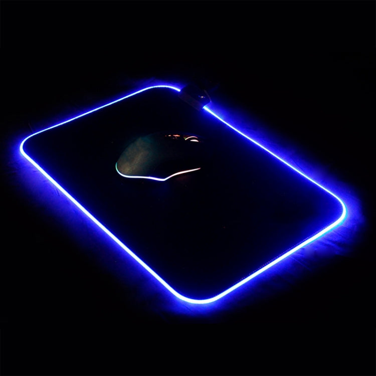 Colorful LED Light Thickening Lock Keyboard Pad Game Mouse Pad, Size: 300 x 250 x 4mm