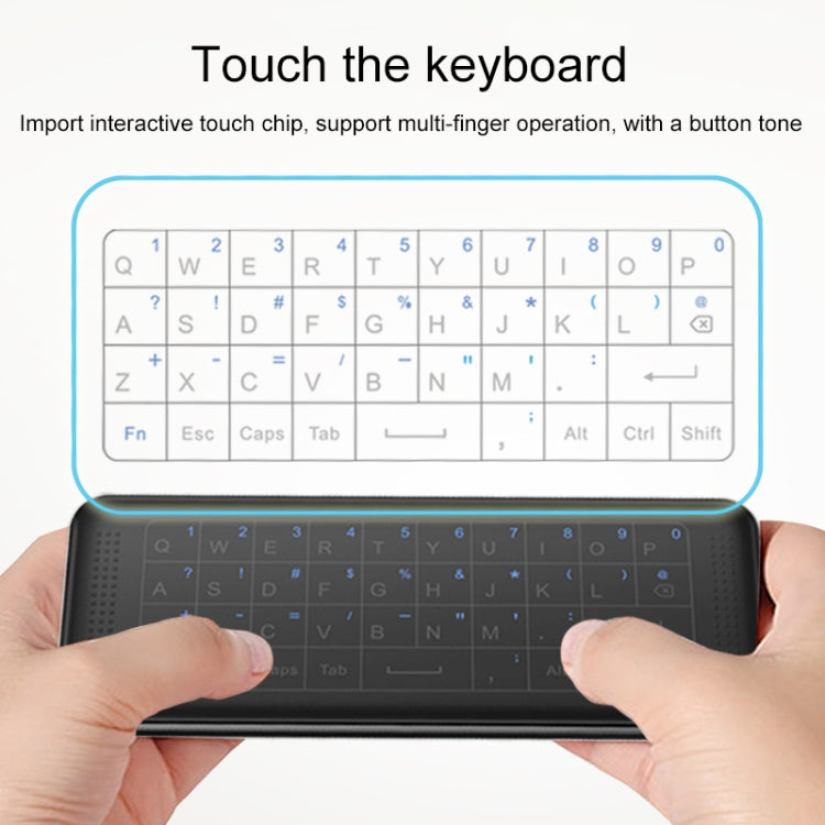 H1 Full Touchpad Wireless Keyboard 6-Axis Gyro 2.4GHz Air Mouse with Backlight & IR Learning for Android/Windows/Mac OS/Linux Systems