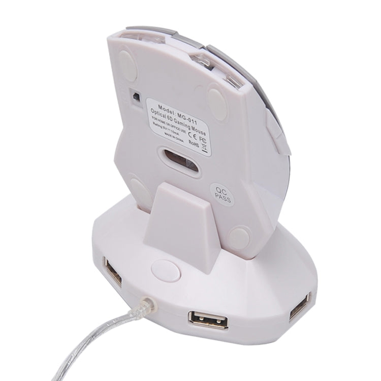 MZ-011 2.4GHz 1600DPI Wireless Rechargeable Optical Mouse with HUB Function