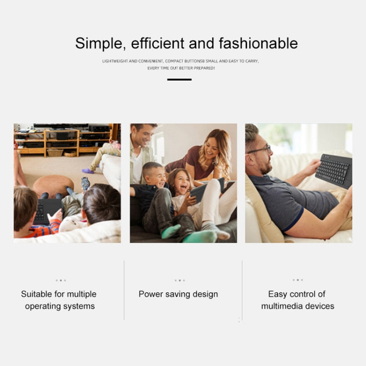 Ultrathin 78 Keys 2.4G Bluetooth Wireless Keyboard with Touchpad