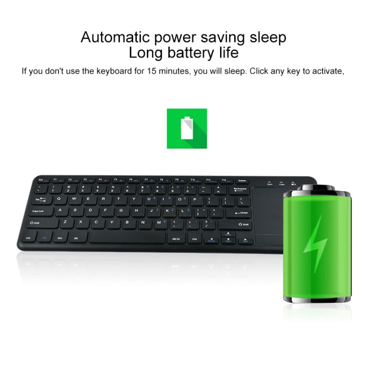 Ultrathin 78 Keys 2.4G Bluetooth Wireless Keyboard with Touchpad