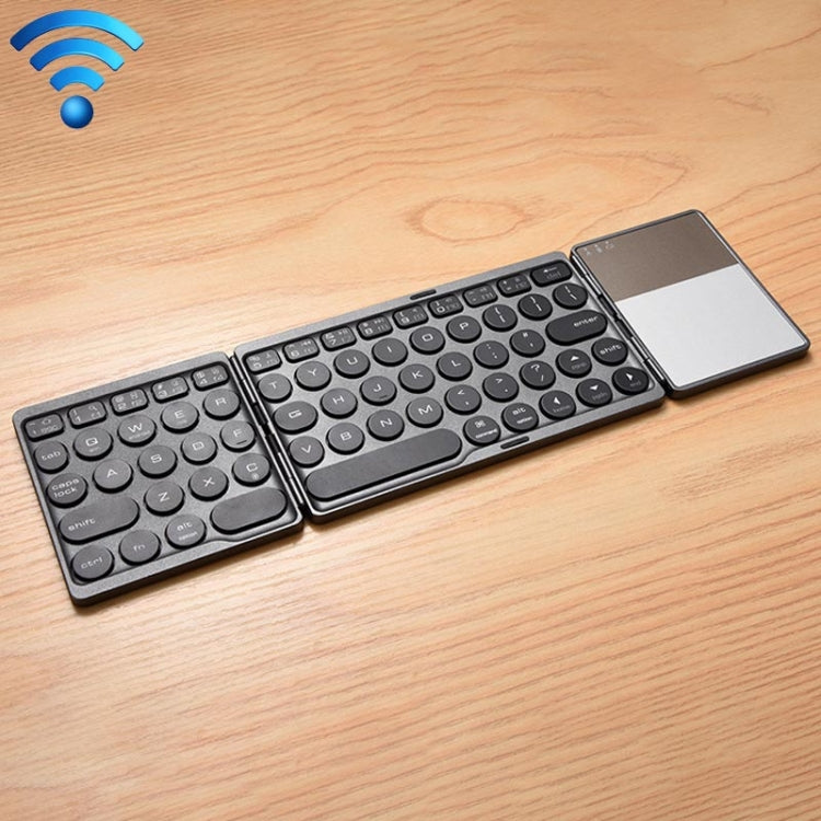 GK408 Rechargeable 3-Folding 67 Keys Bluetooth Wireless Keyboard with Touchpad