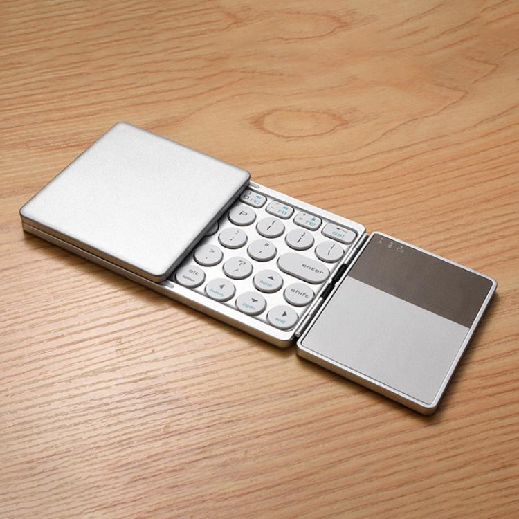 GK408 Rechargeable 3-Folding 67 Keys Bluetooth Wireless Keyboard with Touchpad