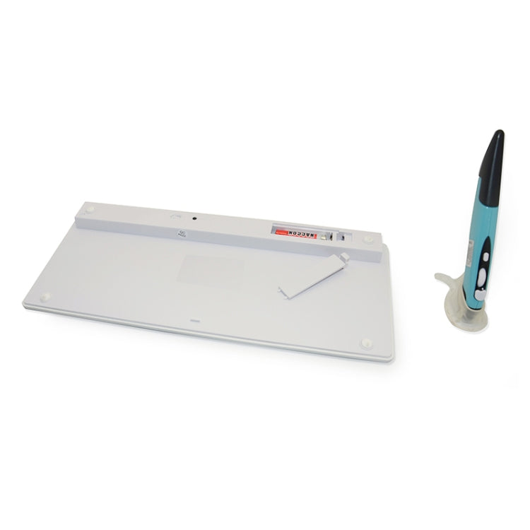 KM-808 2.4GHz Wireless Multimedia Keyboard + Wireless Optical Pen Mouse with USB Receiver Set for Computer PC Laptop, Random Pen Mouse Color Delivery