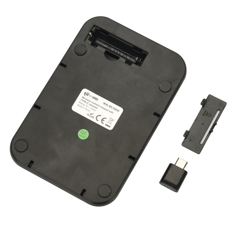 MCSaite MC-52AG USB-C / Type-C Universal Mini 18-keys Wireless Digital Keyboard (Black)