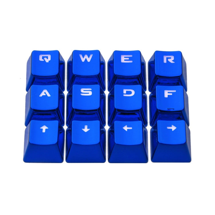 12 Keys Computer Mechanical Keyboard Translucent Keycap(Blue)