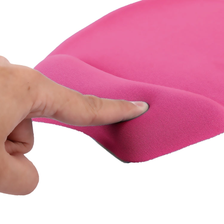 Slim Smooth Microfiber Surface Anti-Slip Silicon Bottom Game Mouse Pad Mat with Bulgy Wrist Placement, Size: 24 x 22 x 1.5cm(Magenta)