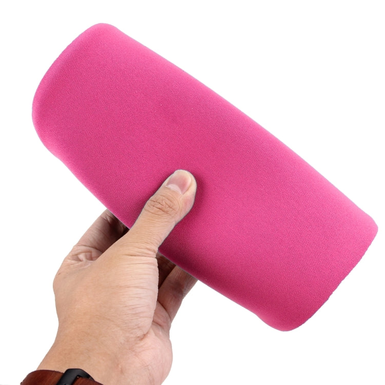 Slim Smooth Microfiber Surface Anti-Slip Silicon Bottom Game Mouse Pad Mat with Bulgy Wrist Placement, Size: 24 x 22 x 1.5cm(Magenta)