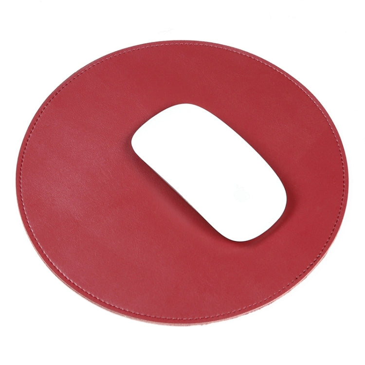Microfiber Crazy Horse Texture Circular Waterproof Mouse Pad