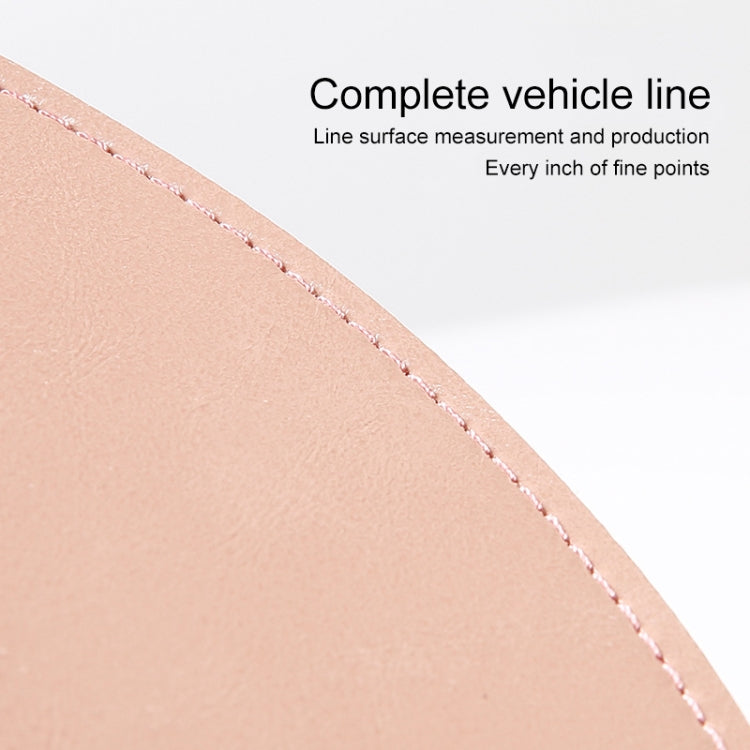 Microfiber Crazy Horse Texture Circular Waterproof Mouse Pad