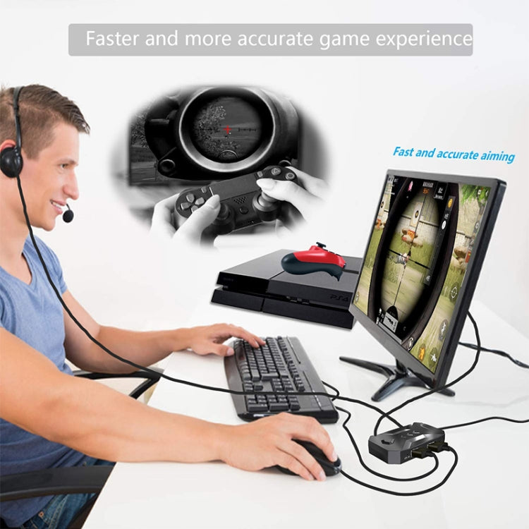 K1 For Switch / PS3 / PS4 Keyboard Mouse Converter Game Auxiliary Tool