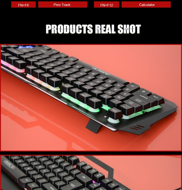 iMICE AK-400 USB Interface 104 Keys Wired Colorful Backlight Gaming Keyboard for Computer PC Laptop