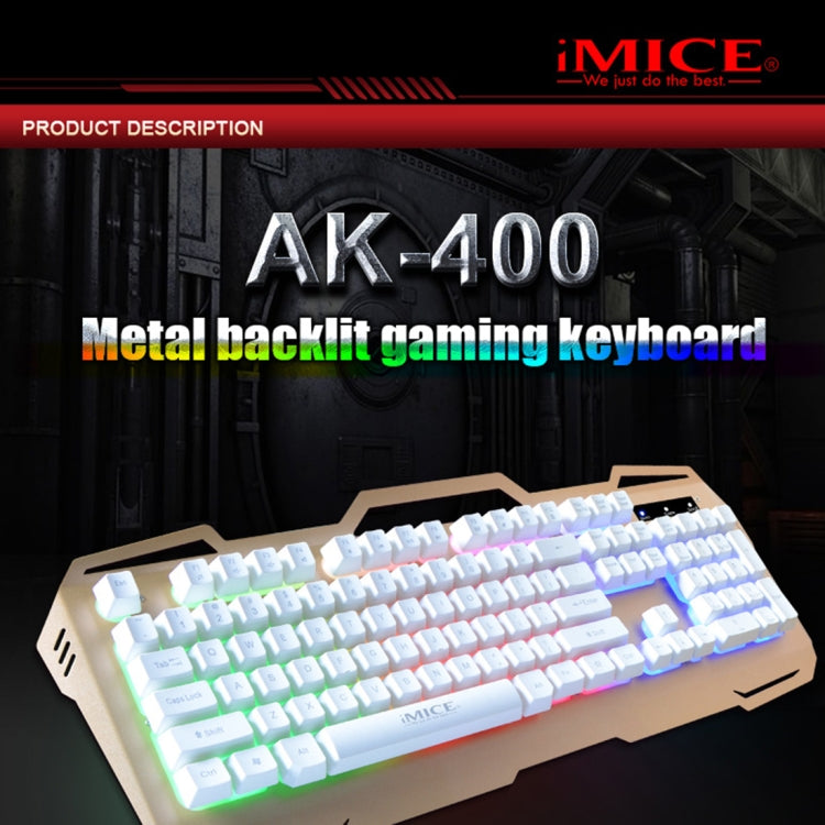 iMICE AK-400 USB Interface 104 Keys Wired Colorful Backlight Gaming Keyboard for Computer PC Laptop