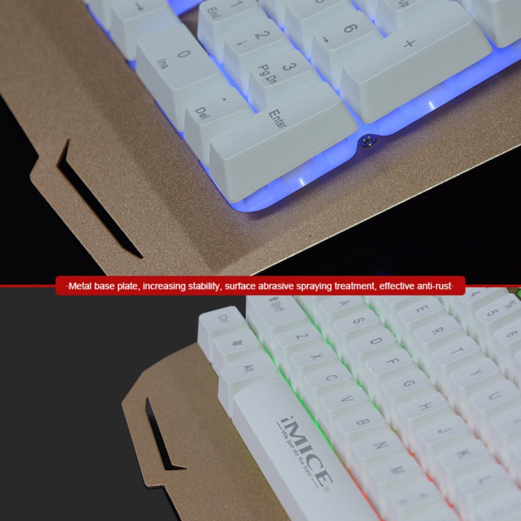 iMICE AK-400 USB Interface 104 Keys Wired Colorful Backlight Gaming Keyboard for Computer PC Laptop