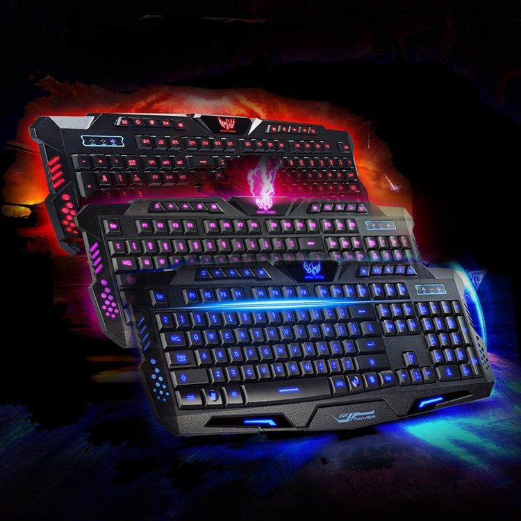 M200 Mechanical Feeling Three Color Glow Backlight Gaming Keyboard