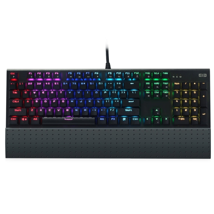 EleEnter Game 1 Multimedia USB 104 Keys Wired RGB Backlight Metal Gaming Mechanical Keyboard for Computer PC Laptop(Black)