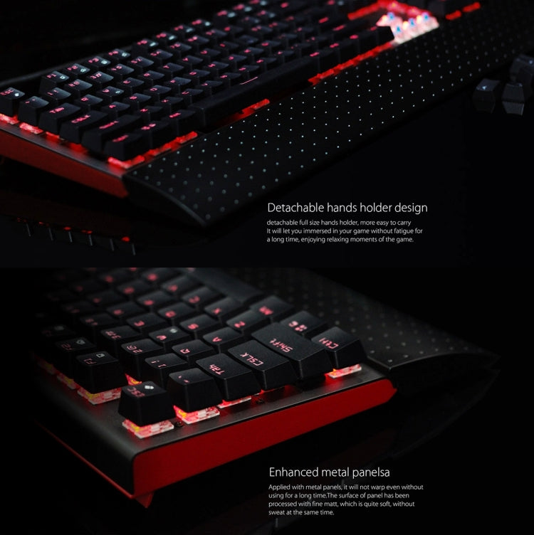 EleEnter Game 1 Multimedia USB 104 Keys Wired RGB Backlight Metal Gaming Mechanical Keyboard for Computer PC Laptop(Black)
