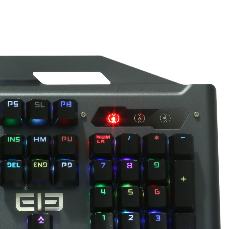 EleEnter Game 2 Multimedia USB 104 Keys Wired RGB Backlight Metal Gaming Mechanical Keyboard for Computer PC Laptop(Black)