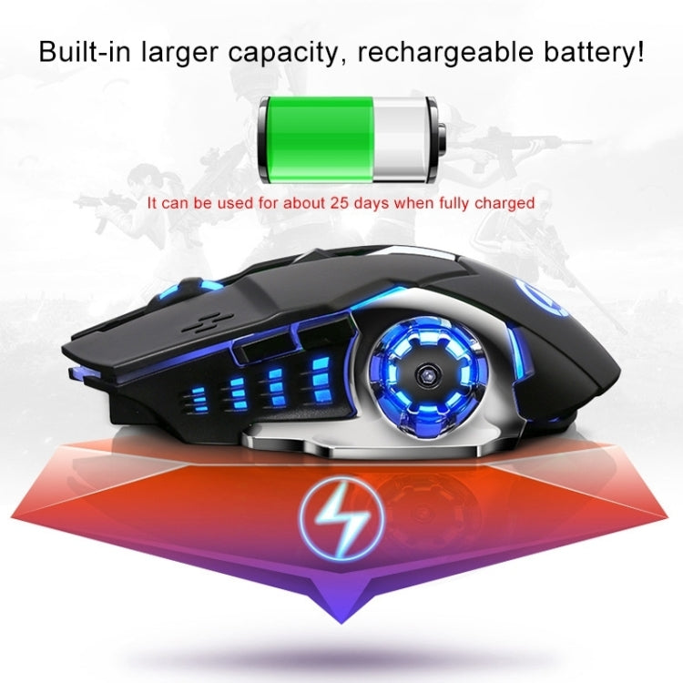YINDIAO A4 2.4GHz 1600DPI 3-modes Adjustable Rechargeable Wireless Silent Gaming Mouse