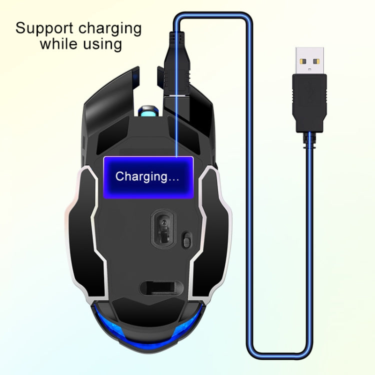 YINDIAO A4 2.4GHz 1600DPI 3-modes Adjustable Rechargeable Wireless Silent Gaming Mouse
