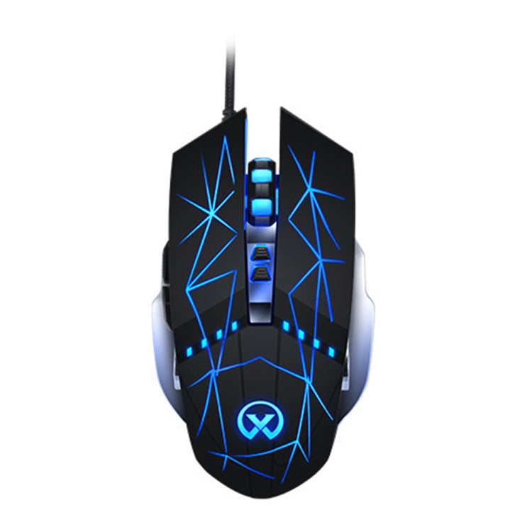 GM20 3200DPI 4-modes Adjustable 7-keys RGB Light Wired Gaming Mouse