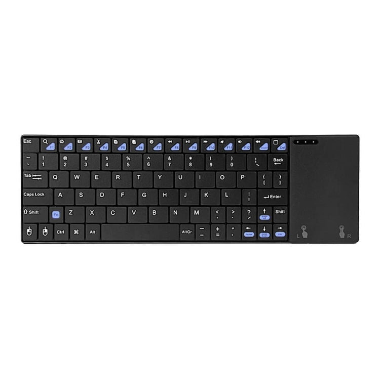 MINIX NEO K2 Air Mouse 80-keys QWERTY 2.4GHz Mini Rechargeable&#160;Wireless Keyboard with Touchpad for PC, Tablet, CE / FCC Certificated(Black)