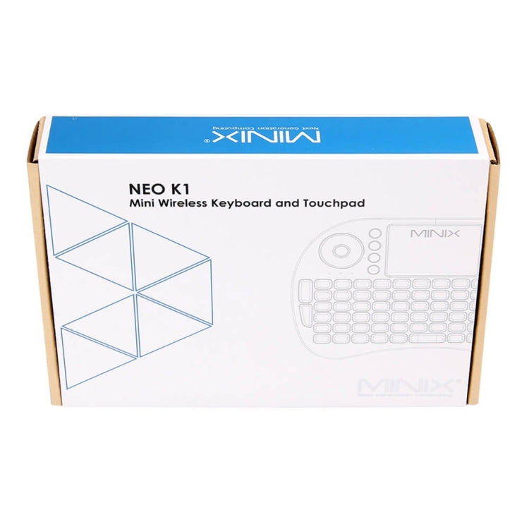 MINIX NEO K1 Air Mouse QWERTY 2.4GHz Mini Rechargeable&#160;Wireless Keyboard with Touchpad for PC, Tablet, Notebook, ROHS / FCC Certificated(Black)