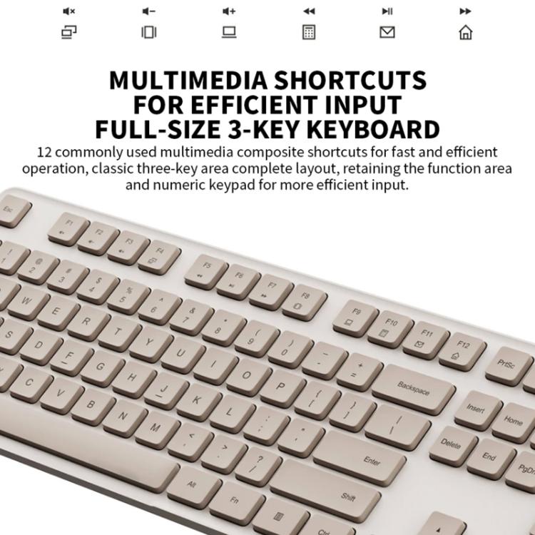 Original Xiaomi 2.4GHz Wireless Keyboard + Mouse Set 2 for Notebook Desktop Laptop