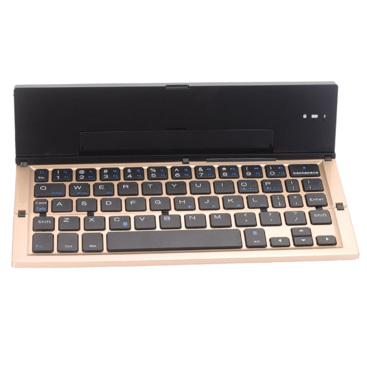 GK608 Ultra-thin Foldable Bluetooth V3.0 Keyboard, Built-in Holder, Support Android / iOS / Windows System