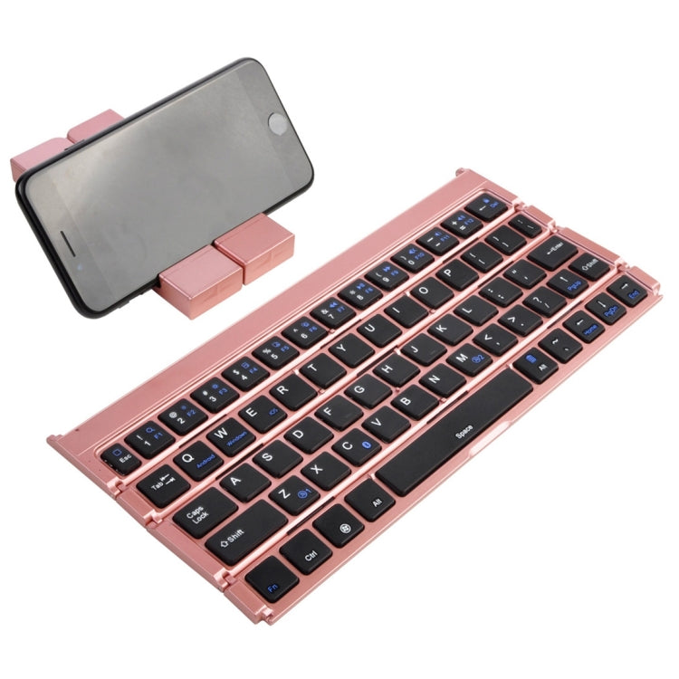 GK808 Ultra-thin Foldable Bluetooth V3.0 Keyboard, Built-in Holder, Support Android / iOS / Windows System