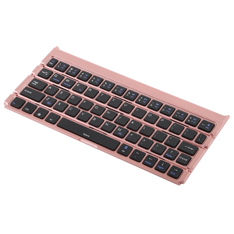 GK808 Ultra-thin Foldable Bluetooth V3.0 Keyboard, Built-in Holder, Support Android / iOS / Windows System