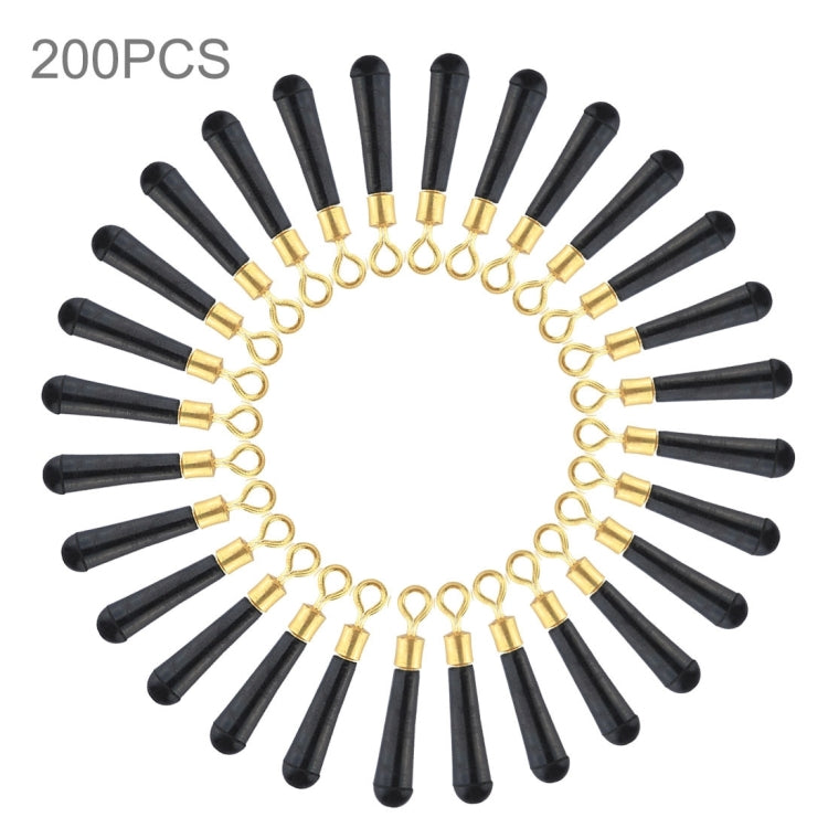200 PCS Ring Copper Head Rotating Fishing Float Seat, Size: M