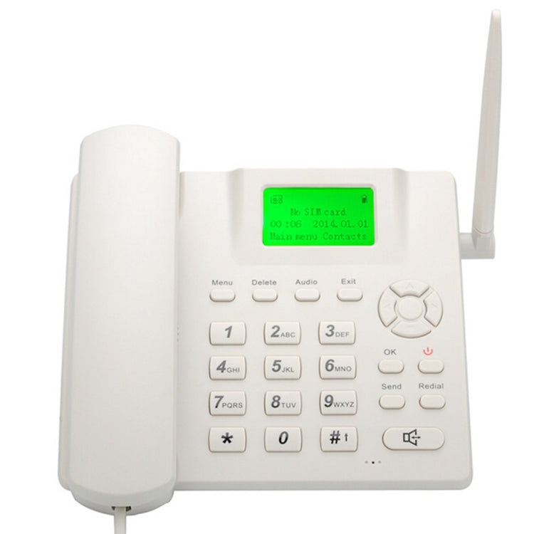 CP-M938 2.4 inch LCD Screen Wireless GSM Desk Phone with Rechargeable Battery, Support Caller ID/  Redial, Quad Band: GSM 850/900/1800/1900MHz(White)