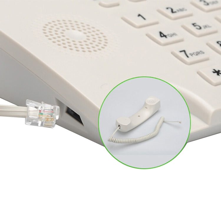 CP-M938 2.4 inch LCD Screen Wireless GSM Desk Phone with Rechargeable Battery, Support Caller ID/  Redial, Quad Band: GSM 850/900/1800/1900MHz(White)