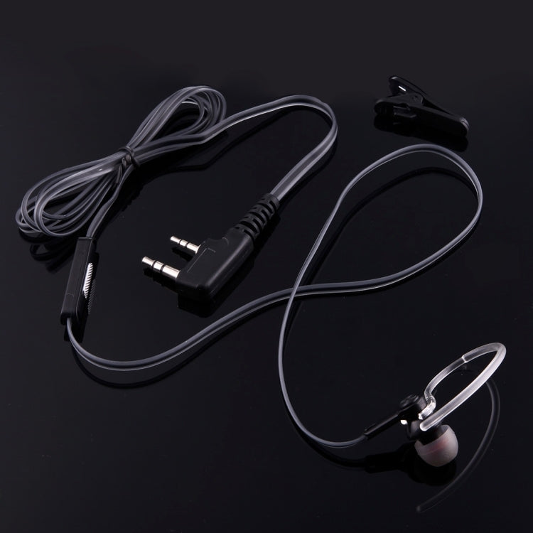 Perfume Ear Hanging Headset with Clip for Walkie Talkies, 3.5mm + 2.5mm Plug