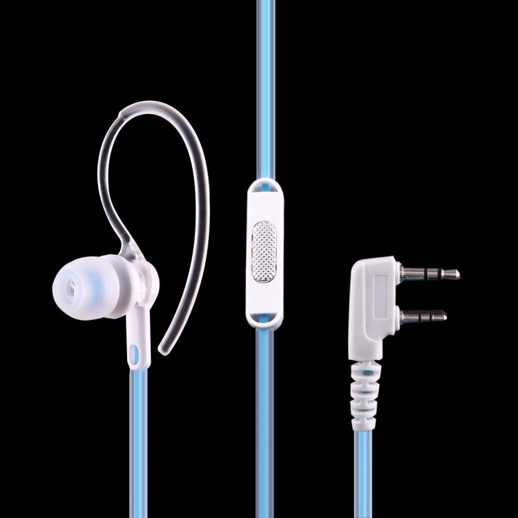 Perfume Ear Hanging Headset with Clip for Walkie Talkies, 3.5mm + 2.5mm Plug