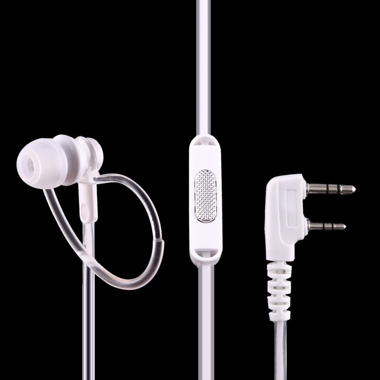 Perfume Ear Hanging Headset with Clip for Walkie Talkies, 3.5mm + 2.5mm Plug
