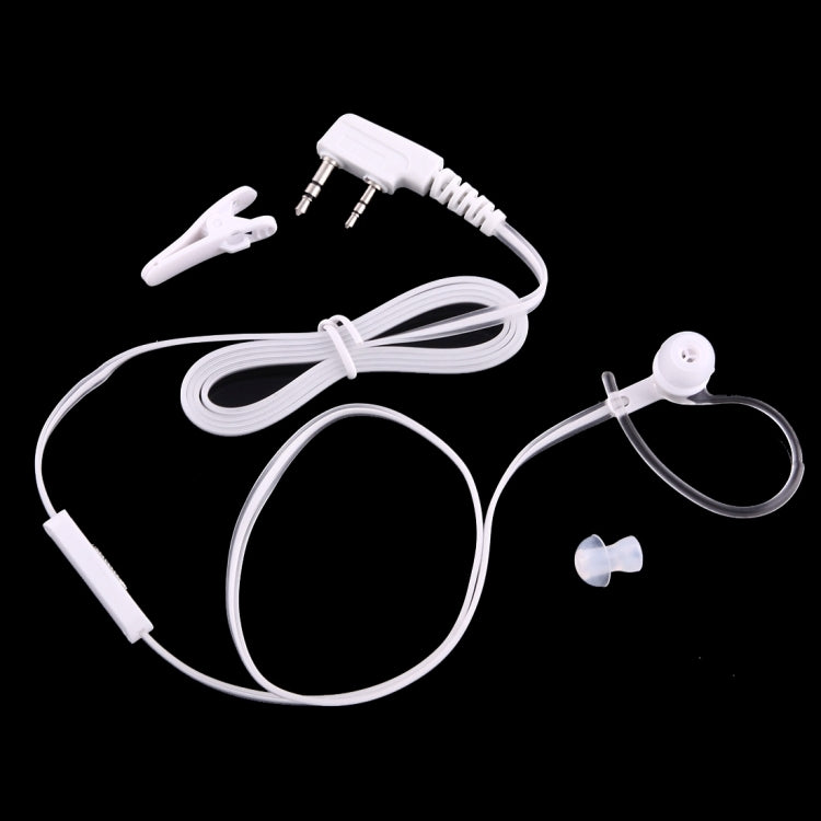 Perfume Ear Hanging Headset with Clip for Walkie Talkies, 3.5mm + 2.5mm Plug