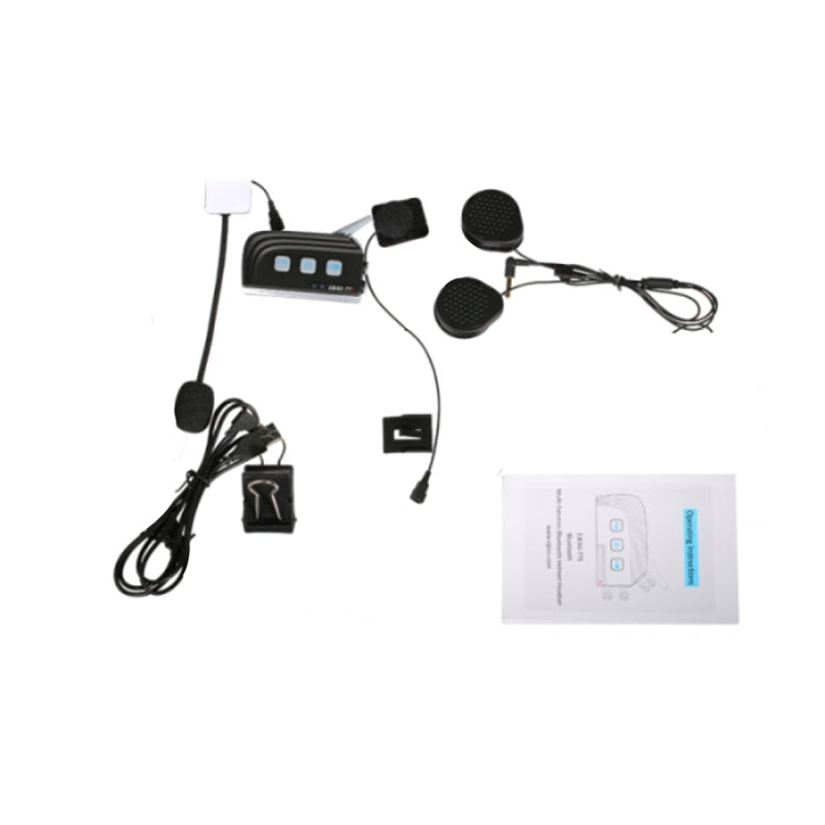 TTS 2000m Life Waterproof Wind-resistant Max Dual Bluetooth 4.0 Interphone Headsets for Motorcycle Helmet, Max Support: Four Riders, Supports FM