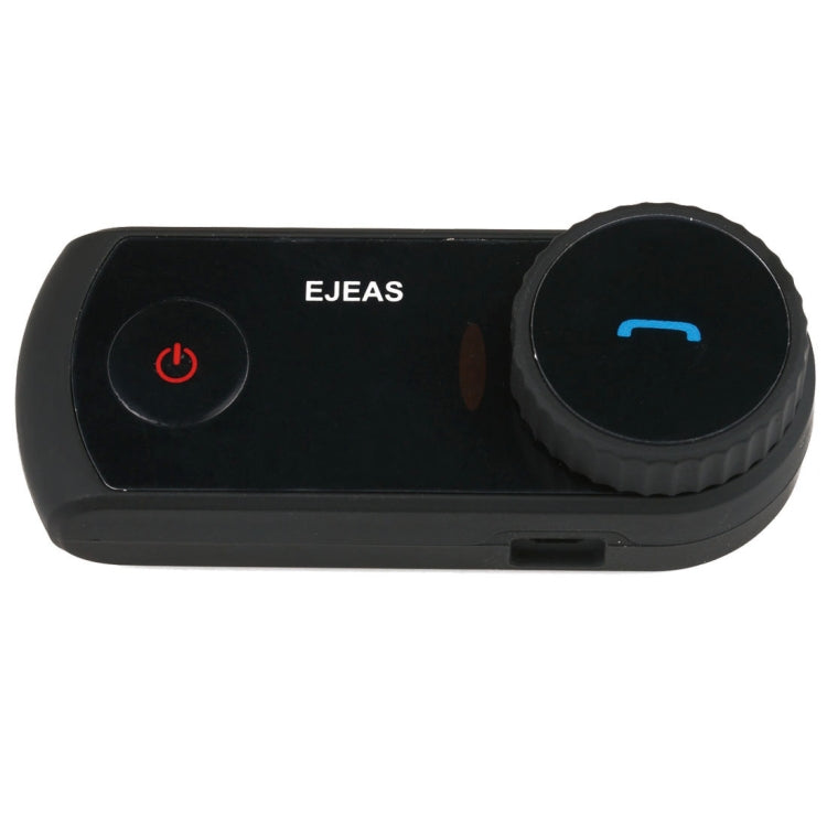2 Sets EJEAS E2-1200 1200m IP65 Waterproof 4 Users Connection Riders Bluetooth Multi-Interphone Headsets for Motorcycle Helmet(Black)