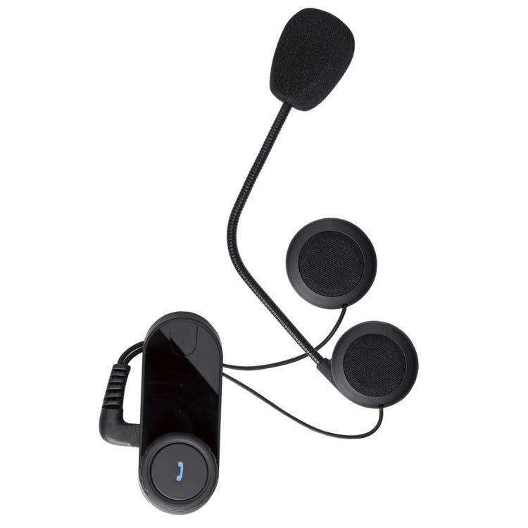 TCOM-VB Single Bluetooth Interphone Headsets for Motorcycle Helmet,  Intercom Distance up to 1000m (Black)