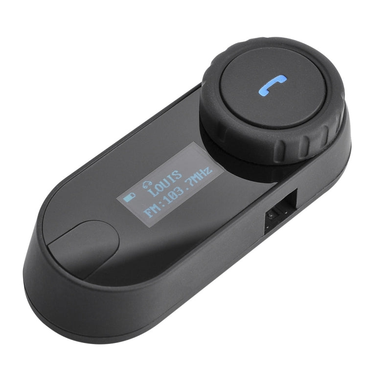 TCOM-sc Single Bluetooth Interphone Headsets for Motorcycle Helmet,  Intercom Distance up to 1000m (Black)