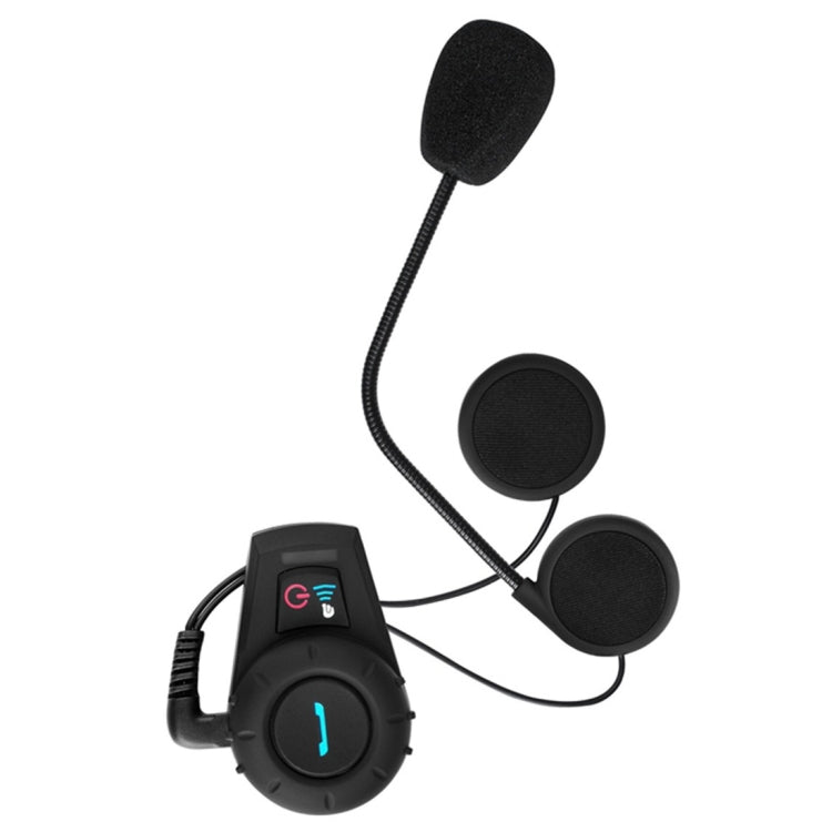 FDC-VB Single Bluetooth Interphone Headsets for Motorcycle Helmet,  Intercom Distance up to 500m(Black)