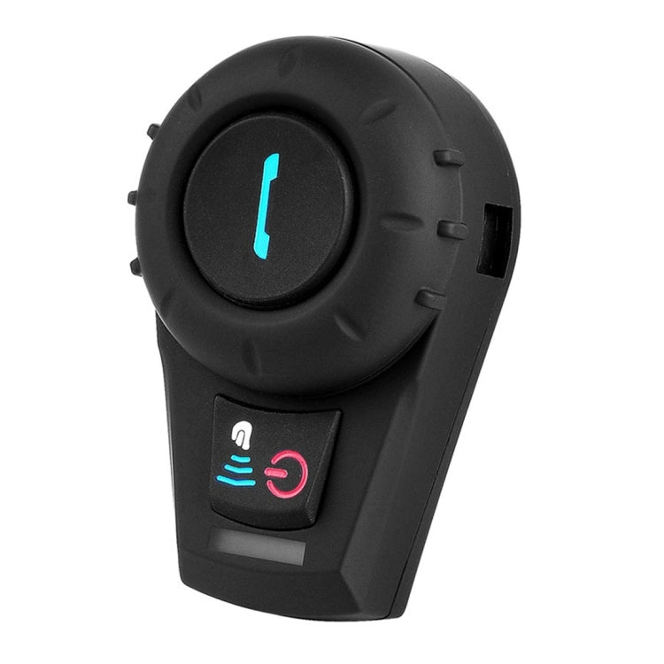 FDC-VB Single Bluetooth Interphone Headsets for Motorcycle Helmet,  Intercom Distance up to 500m(Black)