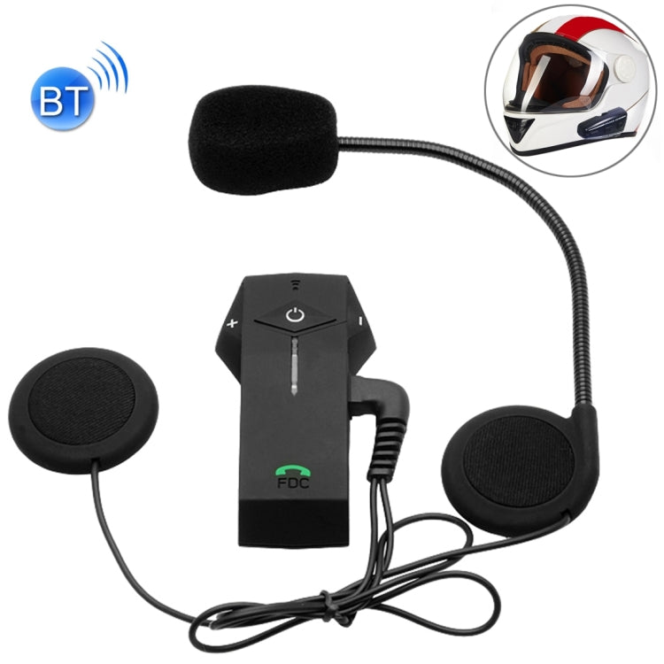 Colo Single Bluetooth Interphone Headsets with Replacement Cover for Motorcycle Helmet, Support NFC, Intercom Distance up to 1000m(Black)