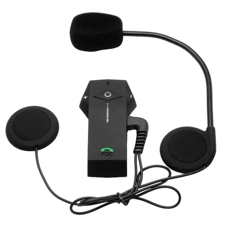 Colo Single Bluetooth Interphone Headsets with Replacement Cover for Motorcycle Helmet, Support NFC, Intercom Distance up to 1000m(Black)