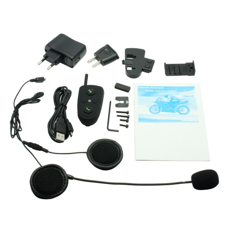 M528 Single Bluetooth Interphone Headsets for Motorcycle Helmet,  Intercom Distance up to 100m(Black)