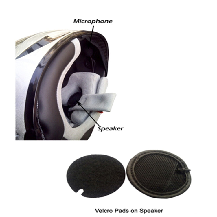 D2 Single Bluetooth Interphone Headsets for Motorcycle Helmet,  Intercom Distance up to 500m