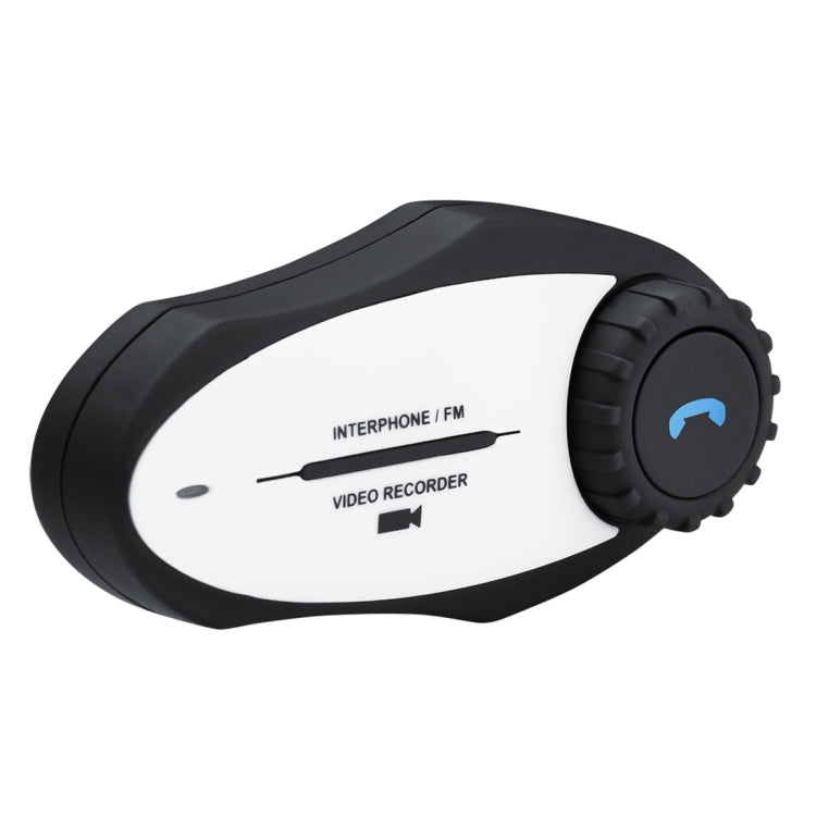 Climder GXV Single Bluetooth Interphone Headsets with 720P Video Recorder Function for Motorcycle Helmet,  Intercom Distance up to 500m